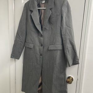 Vtg J Peterman wool topper coat